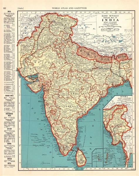 Map Of Hindustan Hindoostan India Wall Map History Of 53 OFF