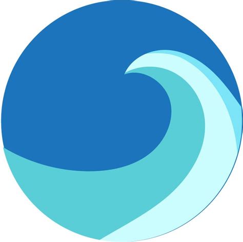 Free Abstract Sea Waves In Round Shape Vector Sea Waves Sea