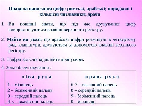 Друкування цифр та знаків - презентація з діловодства