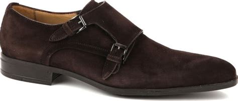 Giorgio Amalfi Schoen Monk Strap Bruin Suede Bol