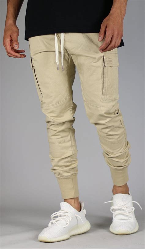 Khaki Cargo Jogger Hyper Denim Khaki Cargo Pants Outfit Men Khakis Outfit Khaki Trousers