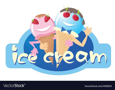 Ice Cream Sign Royalty Free Vector Image Vectorstock