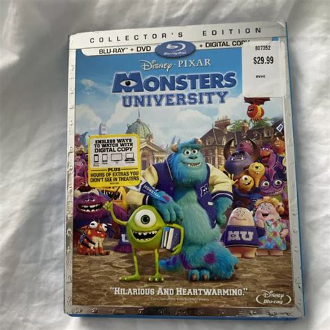 DISNEY PIXAR MONSTERS University Blu Ray DVD Collectors Edition 0