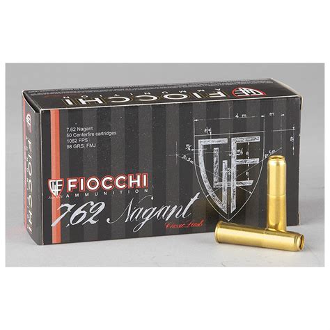 Fiocchi Nagant Fmj Grain Rounds Nagant