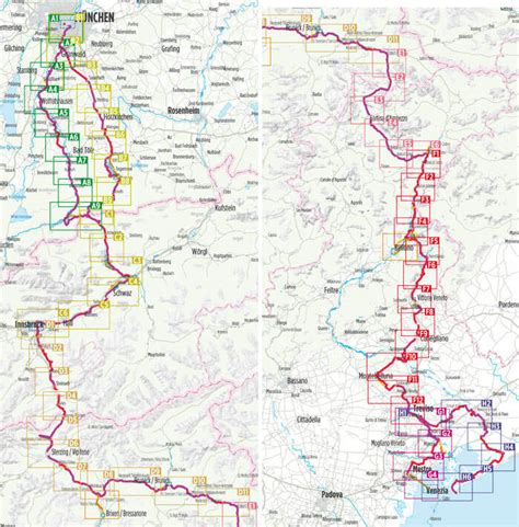 Radfernweg München Venedig Bikeline Radtourenbuch