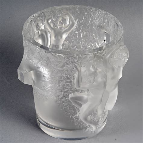 Lalique France Ganymede Champagne Bucket Vase New Ref