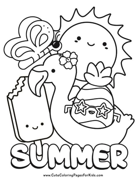 Summer Coloring Pages - Cute Coloring Pages For Kids