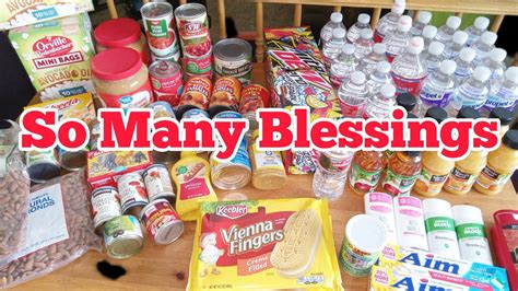 Food Bank Pantry Haul So Much Free Food Blessing Box August