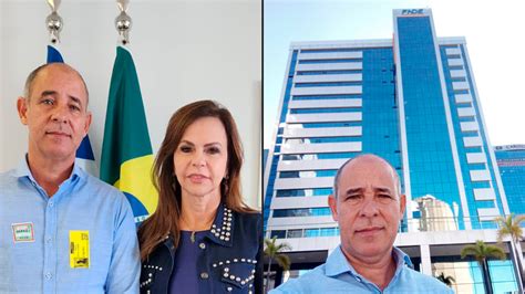 Prefeito J Lio C Sar Re Ne Se Senadora Dorinha E Visita Pr Dio Do