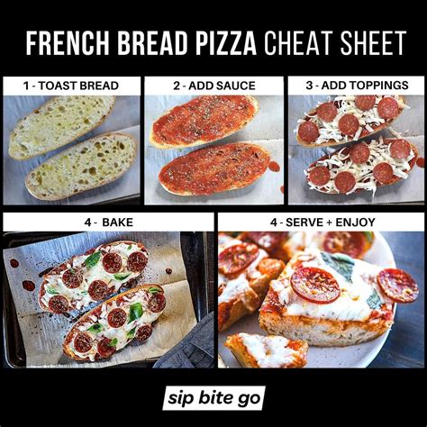 Easy French Bread Pizza Recipe With Pepperoni Sip Bite Go