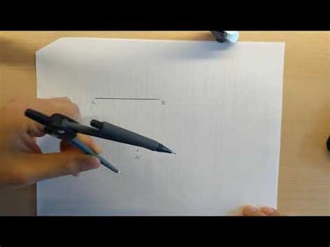 Geometry Construction Copying A Line Segment Using A Compass And