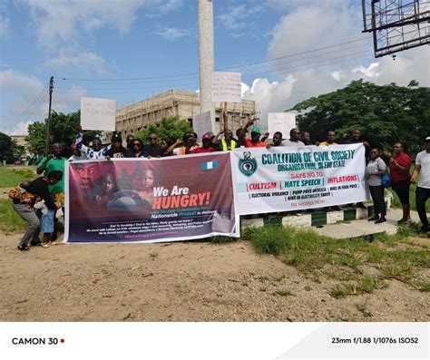 Csos Protest In Benin Urge Tinubu To End Suffering In Nigeria P M News