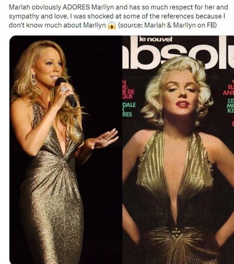 Mariah Carey In Marilyn Monroe S Dress Copy In Gag