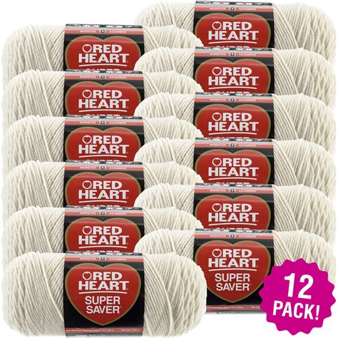 Red Heart Super Saver Yarn Aran Multipack Of 12 Variety