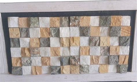 Multicolor Check Stone Wall Tile Size 24x15inch At Rs 200 Sq Ft In