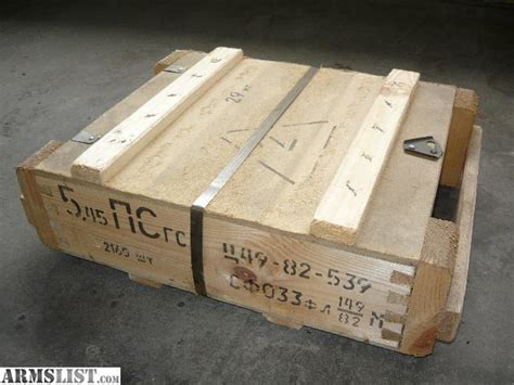 ARMSLIST - For Sale: Sealed Spam Cans Wood Crate 5.45x39 Ammo ...