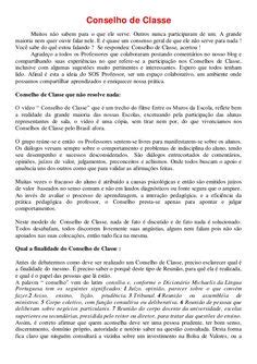 Texto Reflexivo Para Conselho De Classe - Mensagem Para Conselho De Classe