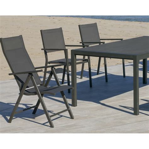 Table Salon De Jardin Personnes En Aluminium Et Hpl Palma Hevea