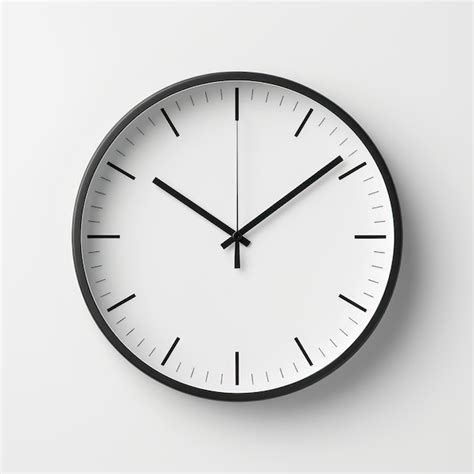 Reloj De Pared Aislado En Blanco Foto Premium