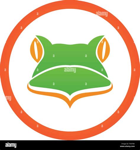 frog logo vector stock vector image art alamy