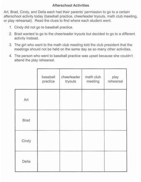 Inductive Reasoning Worksheet With Answers