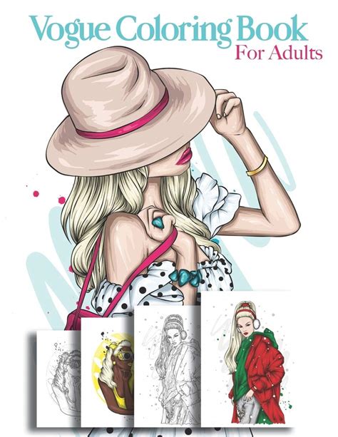 Vogue Coloring Book For Adults Beautiful Fashion Illustration Book