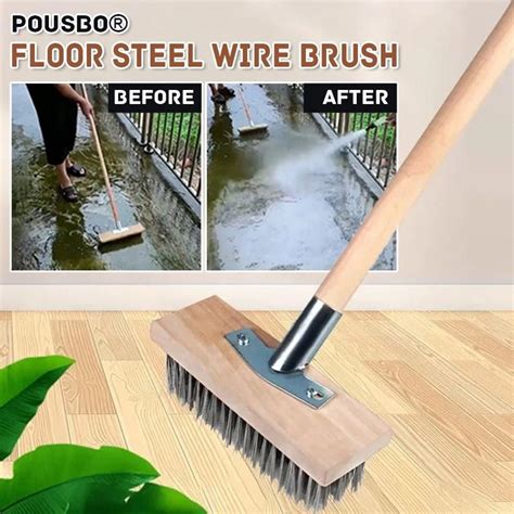 Yyeselk Stainless Steel Wire Floor Brush Head Multi Purpose Steel