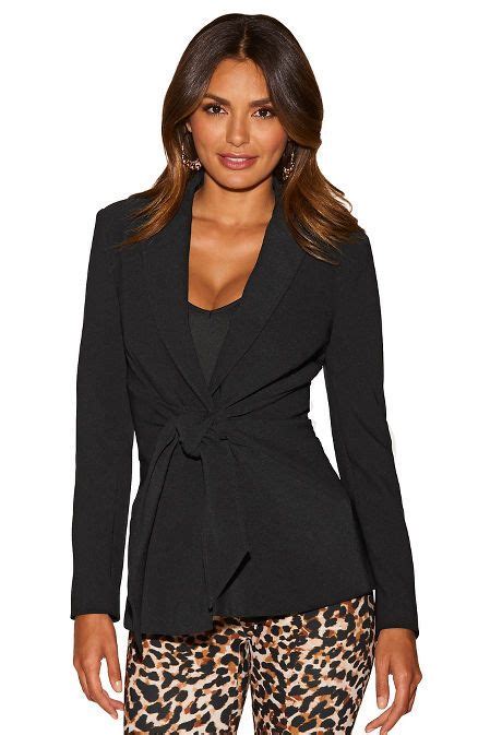 Beyond Travel™ Tie Front Jacket Boston Proper Stylish Jackets