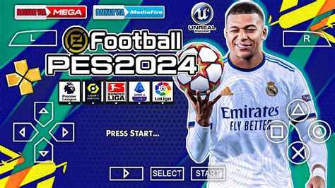 Lançou eFootBall PES 2024 Para PPSSPP EUROPEU Atualizado