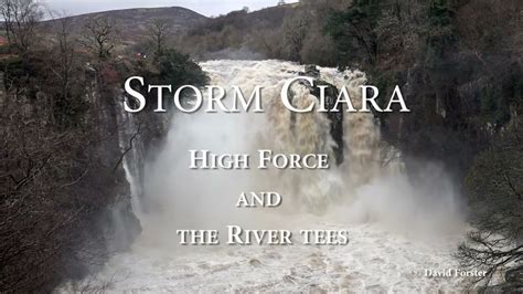 Storm Ciara And The River Tees Between The Waterfalls Of Low Force And