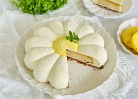 Recette Entremets Ananas Basilic Vanille Cuisine Addict