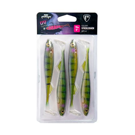 Fox Rage Slick Shad Stickleback Ultra Uv Packs Pcs