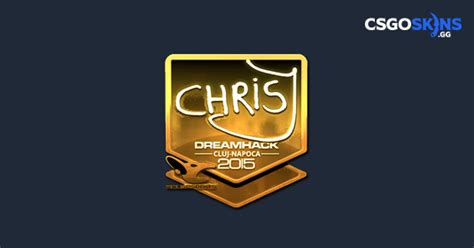 Sticker ChrisJ Gold Cluj Napoca 2015 CSGOSKINS GG