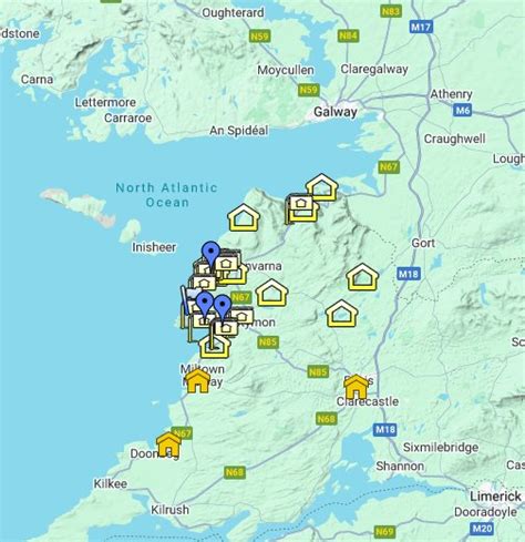 Cliffs Of Moher Ireland Map Map Of Interstate