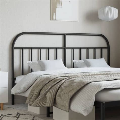 VidaXL Metal Headboard Black 70 9 70 9 1 Pcs QFC