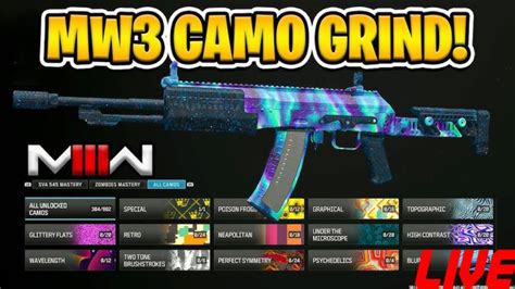 Mw3 Mastery Camo Grind Live Youtube