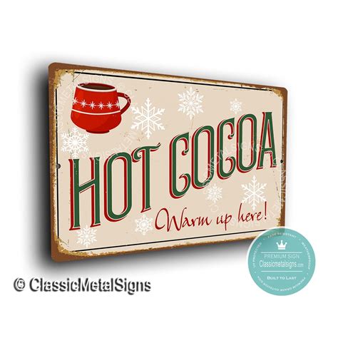 HOT COCOA SIGN Hot Cocoa Bar Sign Hot Cocoa Bar Warm Up Etsy