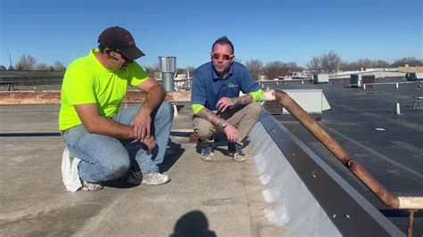 Hail Damage Roof Inspection On A Commercial Flat Roof Tpo Epdm In Ft