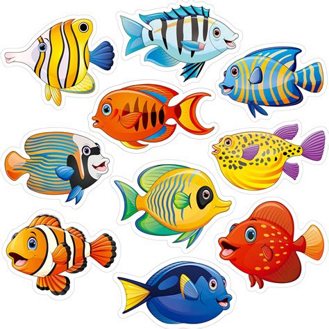 Amazon MixTeach 360 Pcs Fish Cutouts Paper Assorted Color Fish