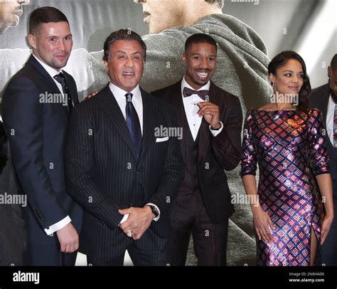 From Left Tony Bellew Sylvester Stallone Michael B Jordan And Tessa