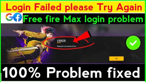 Free Fire Max Login Failed Please Try Logging Out First Free Fire Max