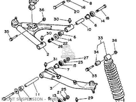 Yamaha YFZ350A BANSHEE 1990 Parts Lists And Schematics