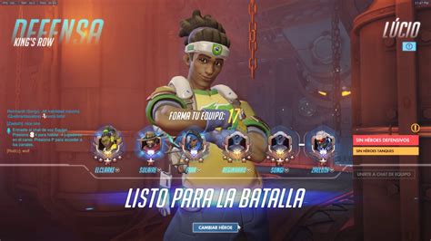 Overwatch SoloQ Kings Row 3600SR Lucio Mercy YouTube