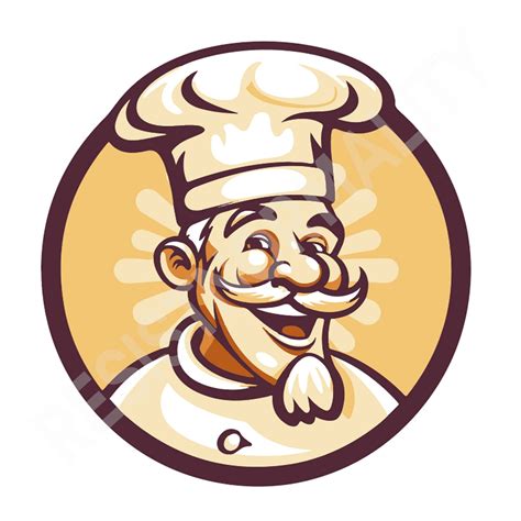 Happy Chef Logo Svg Chef Tools Svg Chef Svg Restaurant Logo Svg