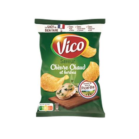 Chips classique chèvre chaud herbes Vico 125 g La Belle Vie