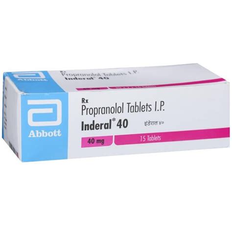 Propranolol Tablets Mg Inderal At Rs Stripe Surat Id