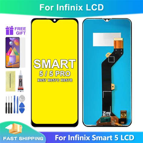 Lcd For Infinix Smart 5 X657 X657c Hot 10 Lite X657b Lcd Display Touch Screen Replacement