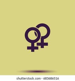 Venus Symbol Lesbian Love Icon Homosexual Stock Vector Royalty Free