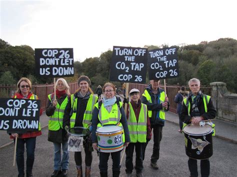 Climate Campaigners Gather On Iron Bridge To Call For Action At Un