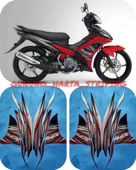 Striping Stiker Lis Body Motor Full Set Yamaha Jupiter MX 2012 Standar